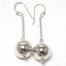 Ball 2 - Silver earrings