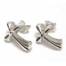 Cross - Silver earrings