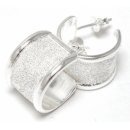 Diamond Cut Hoop 2 - Silver earrings