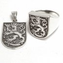 Finnish Lion - Silver Jewelry Set