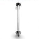   Cone Industrial barbell 1 [1,6 mm * 35 mm] - Titanium